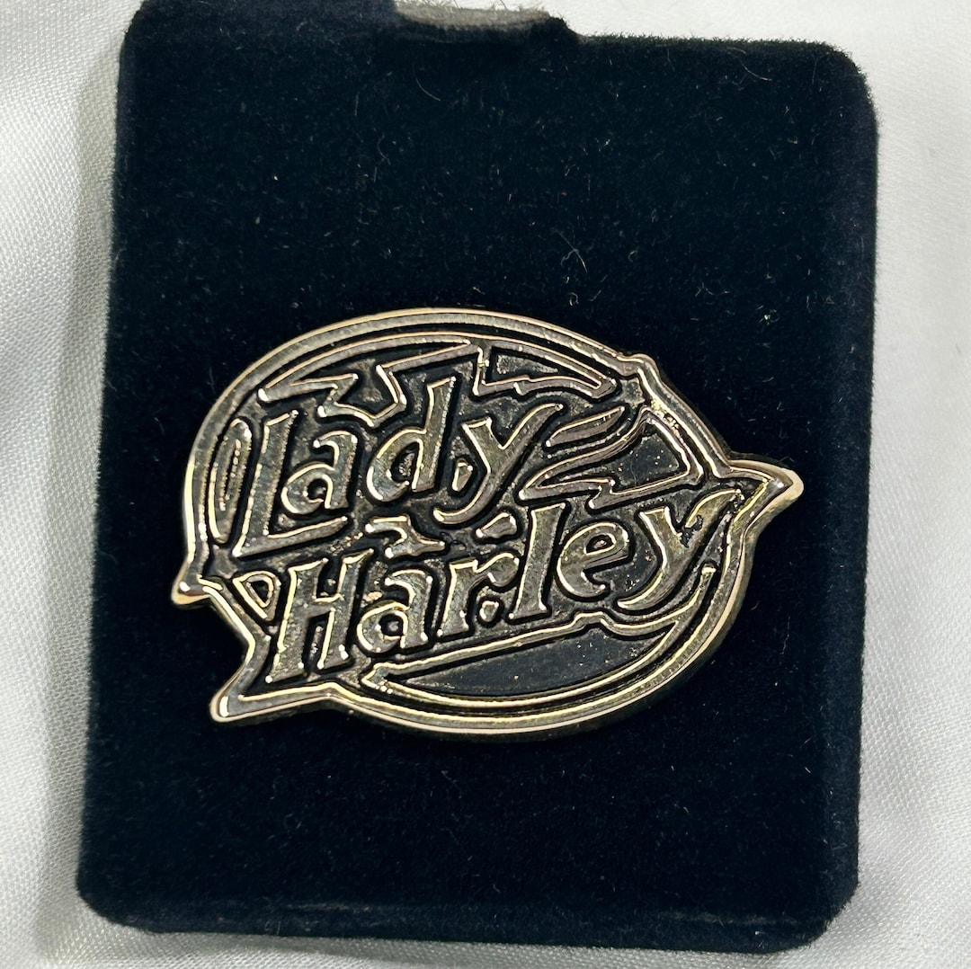 Vintage Lady Harley Pin 1980’s Collectible - Etsy