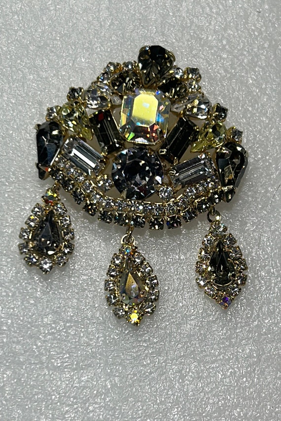 Vintage Hobe Rhinestone Brooch