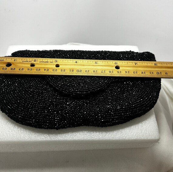 1950’s Black Walborg Beaded Evening Clutch Purse … - image 5