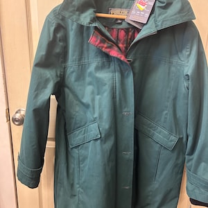 Pendleton Ponderosa Green XL Eastlake Rain Topper NWT Vintage Coat Zipper and Buttons