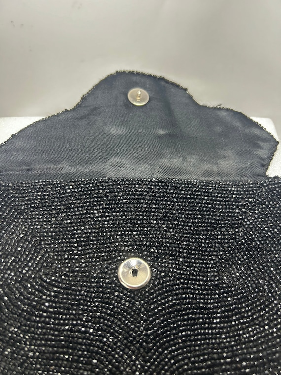 1950’s Black Walborg Beaded Evening Clutch Purse … - image 2