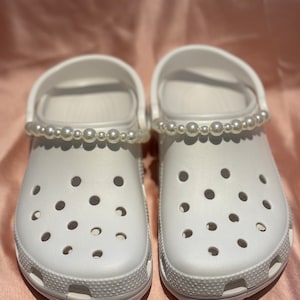 Pearl Shoe croc Chain Charm - Bride - Wedding - Hen- Honeymoon
