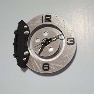 Brake and Rotor Wall Clock - Racing Inspired - Man Cave Decor - Etsy