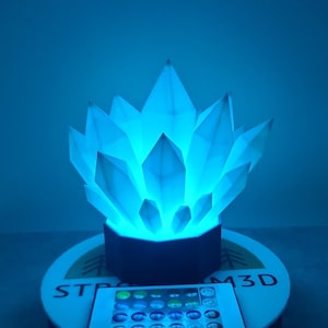 Crystal LED Light - Colorful Night Light Decor - Battery Powered LED Light