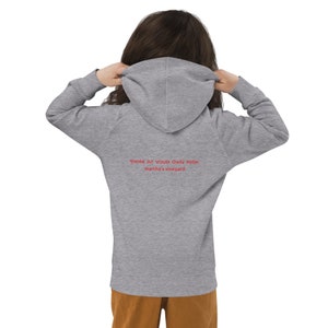 Sharks Swim (Red) Kids eco hoodie