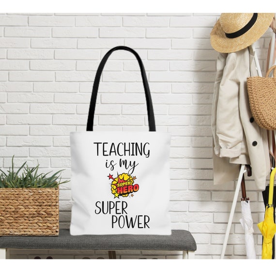 Hero Teacher Tote Gift Bag Teacher Gift