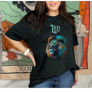 Leo Celestial Astrology Sun T-Shirt , Celestial Leo T Shirt, Boho Celestial Shirt,  Leo Birthday Gift, Zodiac T, Witchy Shirt, Star Sign T