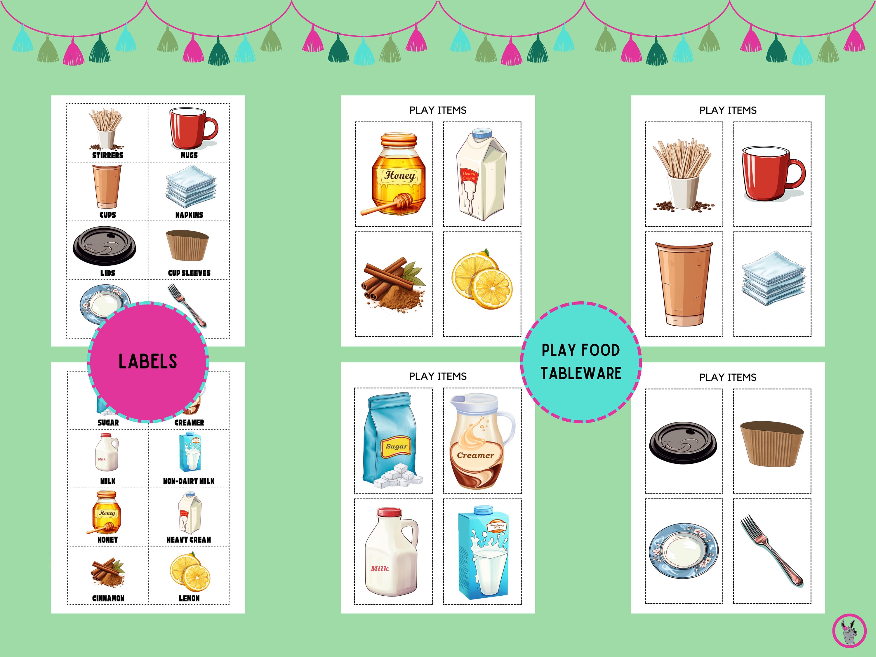 Pretend Play Coffee Shop Printables