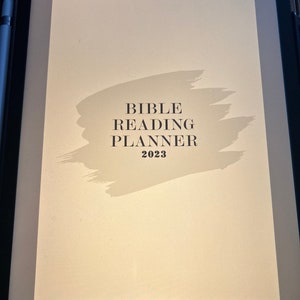 Simplified Bible Reading Planner 2023