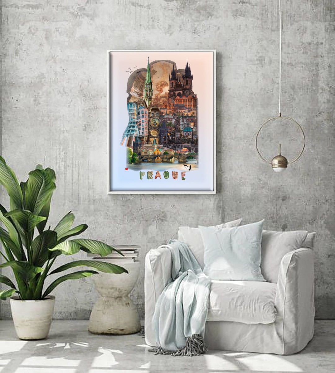 Prague Wall Art, Home Decor, Printable Art, Digital Wall Art, Dancing