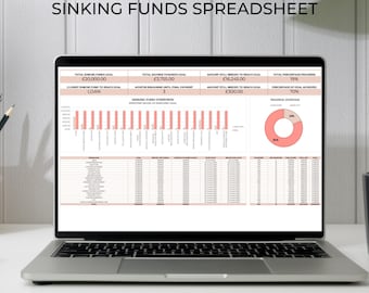 Sinking Funds Tracker: Savings Planner Dashboard (Google Sheets)