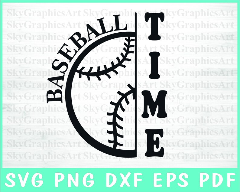Baseball Time Svg Baseball Team SVG Cut File Commercial Use Instant