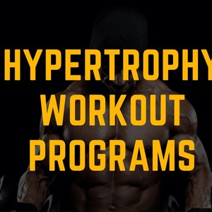 Hypertrophie Fitness-Workout-Programm