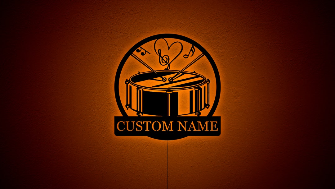 Custom Snare Drum Wall Sign Snare Drum Wall Hanging Gift for Etsy