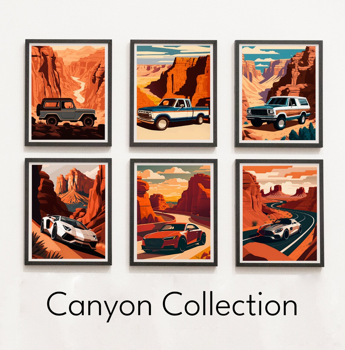 Ford F150 in the Canyon Poster Car Print Wall Print Etsy
