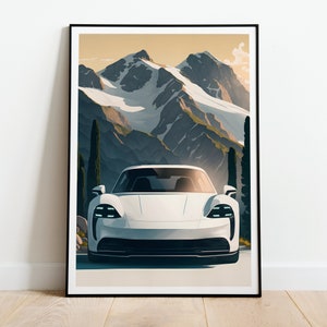 Poster for Sale mit Minimalistischer Porsche von SFDesignstudio