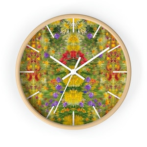 Wildflower Wall Clock