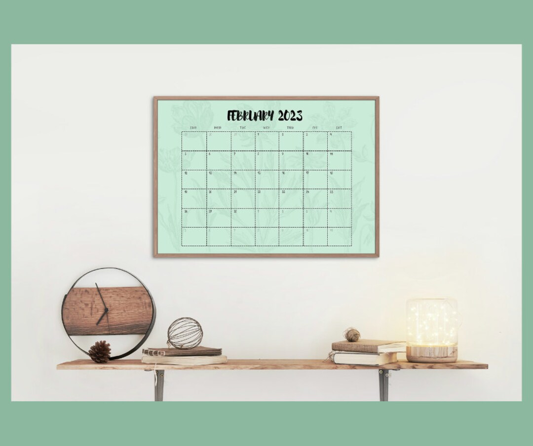 Printable 2023 Calendar | Monthly Wall Calendar | 2023 Wall Calendar