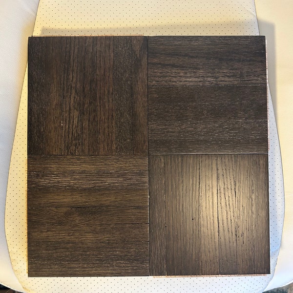 Parquet Floor Tile 12x12x5/16: Solid Oak Blackened Brown NEW!