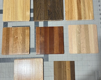 Parquet Sample: (1 tile) up to 7” tile for color/style match of any item in shop - MESSAGE ME CHOICE First