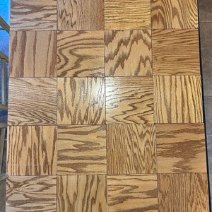 9x9 Parquet 30 Pc FULL CASE! K-Block Solid Wood Parquet Floor Tile: 9"x9"x1/2" Tongue & Groove New!