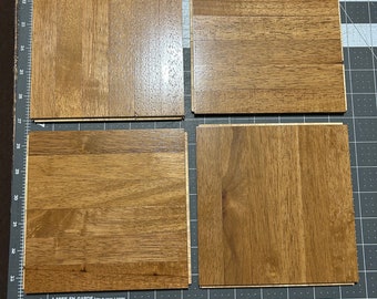 Solid Hevea Wood Parquet Floor Tiles: Chestnut 6"x6" (5 Sq Ft)