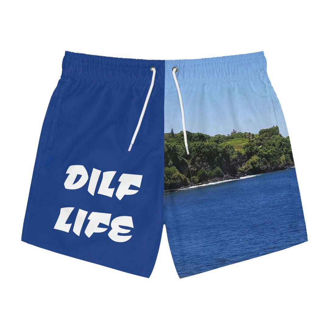 DILF Life Swim Trunks Etsy