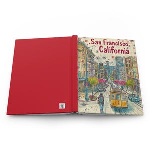 San Francisco Travel Journal: Matte Hardcover Sketchbook, 150 Lined Pages image 3