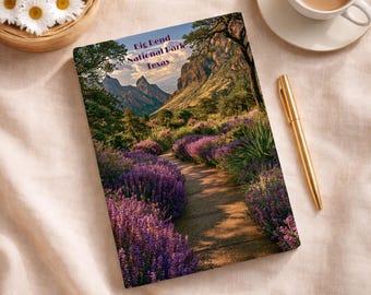 Big Bend National Park Journal | Texas Mountain Landscape Matte Notebook | Wildflower Trail Nature Diary | Travel Gift for Hikers