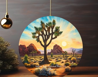 Adorno del Parque Nacional Joshua Tree: Decoración artística con paisaje desértico