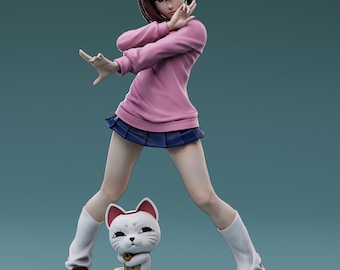Anime manga 3d printed Resin Unbeatable Duo Momo Ayase (Dandadan) Model 14K Detail Unpainted Collectible