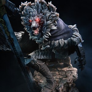 Blaidd Elden Ring 3D Resin Print CA3D Paintable Figurine