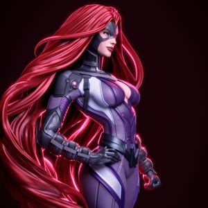 Medusa 3D print resin CA3D painting sculpture