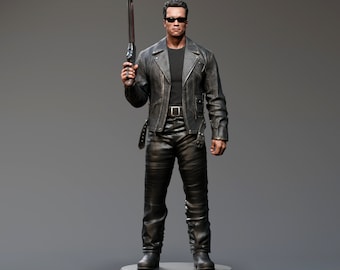 Terminator 3D resin print figurine to paint