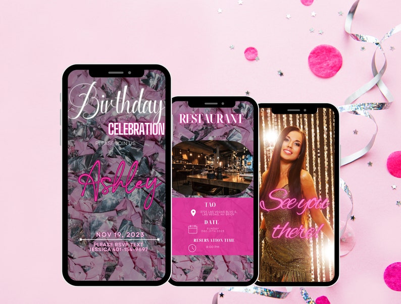 Bffae Sign Birthday Party Invitation | Birthday Celebration Invitation | Digital ...