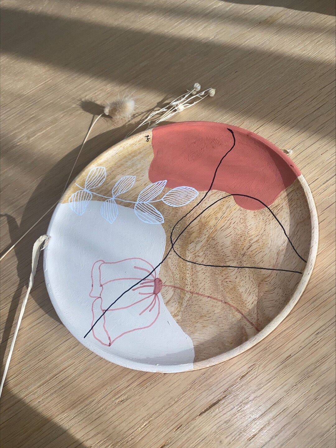 ProCase Plateau à Bijoux En Céramique Avec Initiale - Cadeau De - 8