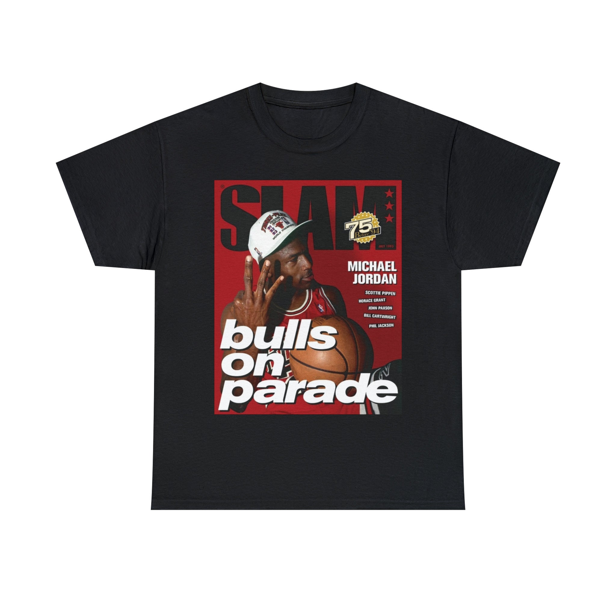 Michael Jordan Chicago Bulls Slam Cover NBA Tee Shirt - Limotees