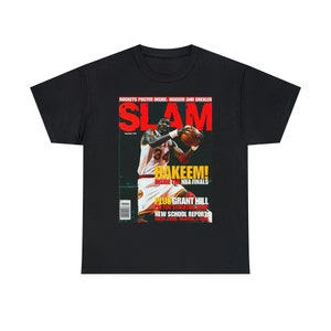 Hakeem Olajuwon Houston Rockets NBA Slam Cover Tee Shirt
