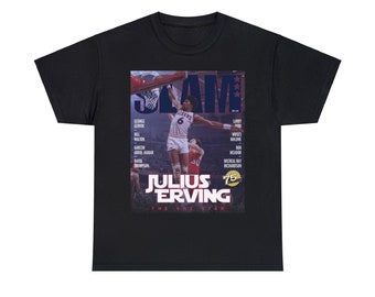 Julius Erving Philadelphia Sixers NBA Slam Cover Tee Shirt