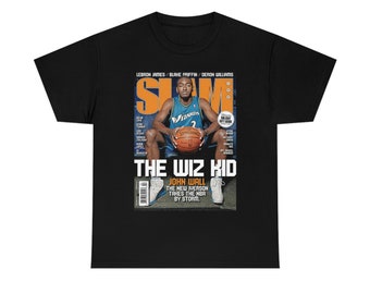 John Wall NBA Washington Wizards The Wiz Kid Slam Cover Tee Shirt - Limotees