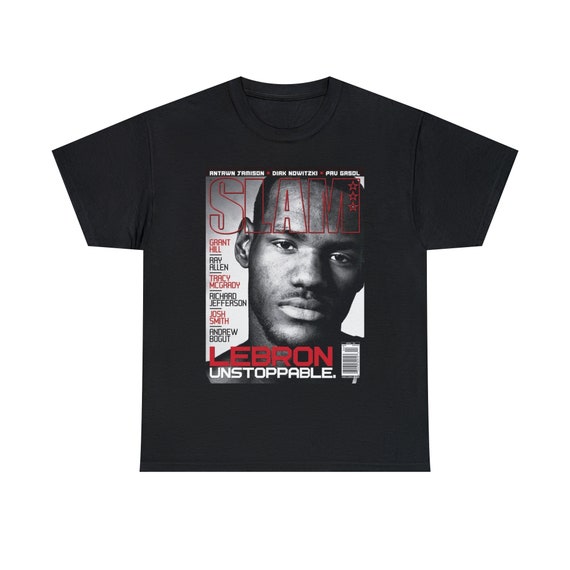 Lebron James NBA Slam Cover Tee Shirt Etsy Canada