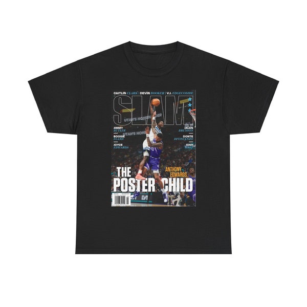 Anthony Edwards Minnesota Timberwolves NBA Slam Cover T-shirt