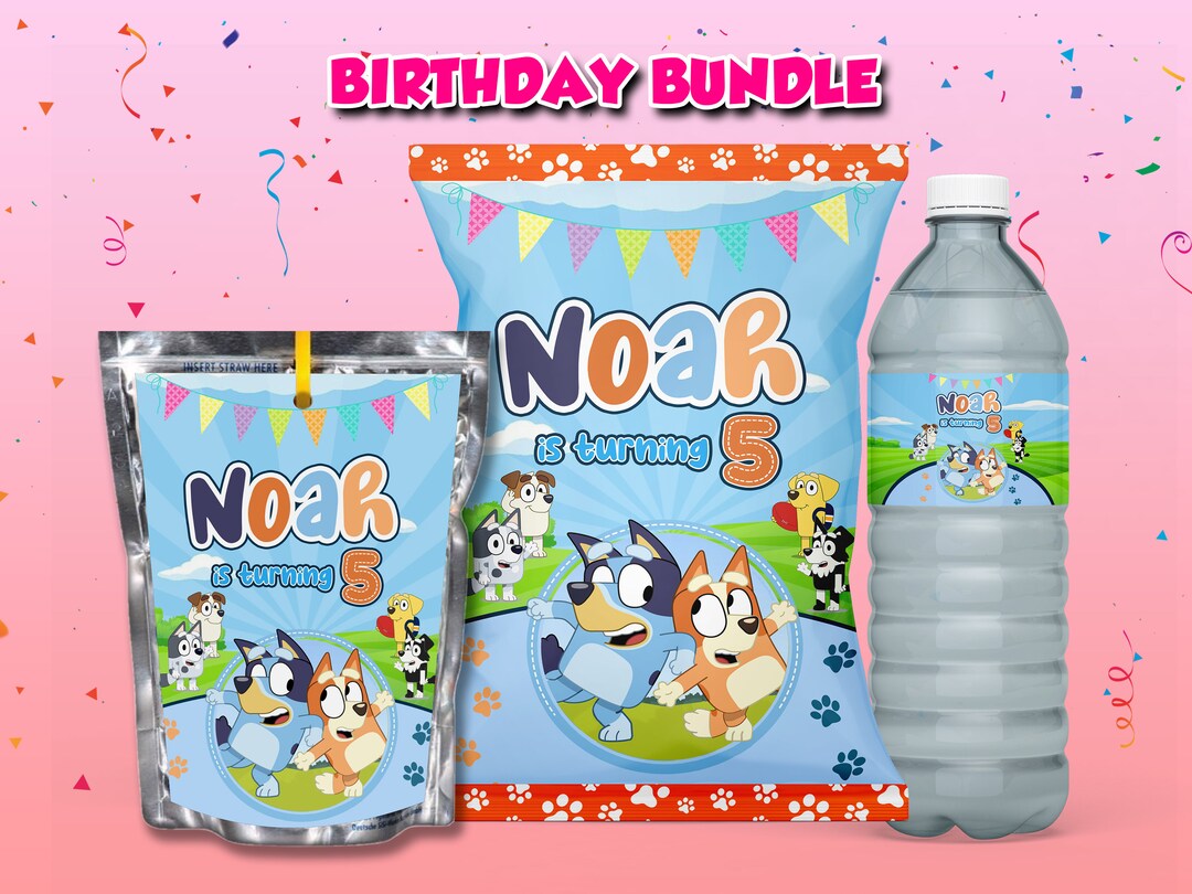 Bluey Birthday Party Favors Bluey Party Favor Bluey Party Etsy