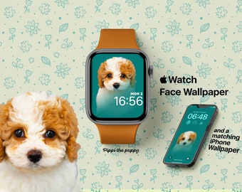 Cachorro, Apple Watch Face Perros juguetones, Apple Watch Wallpaper Perros lindos, fondo de pantalla iWatch, lindo cachorro Wallpaper iPhone Wallpaper