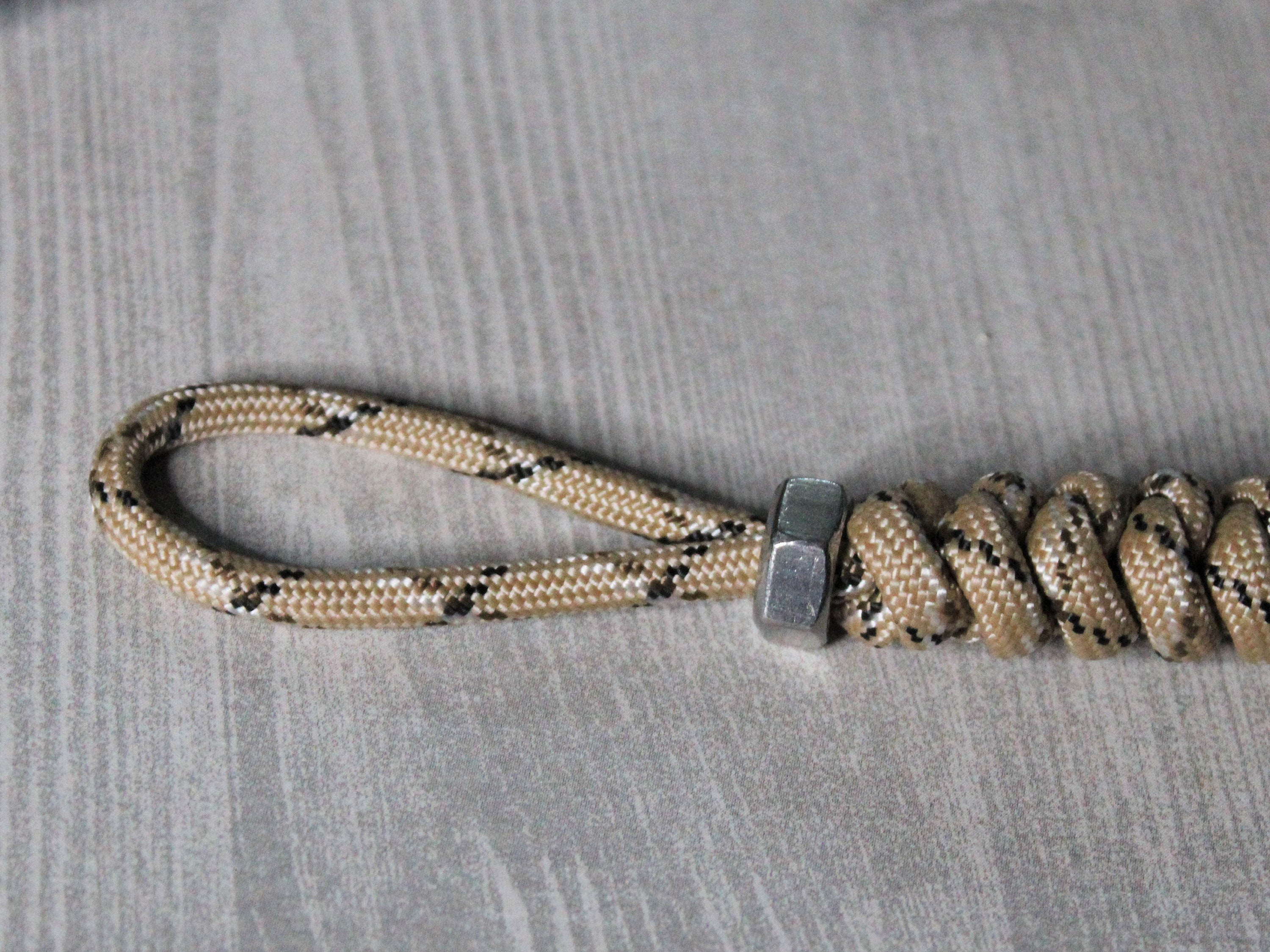 Men Knife Lanyard, Pocket Knife Lanyard, Camo Knife Lanyard, Desert