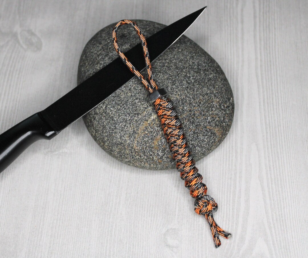 Mens Knife Lanyard, Small Tactical Pocket Knife Lanyard, Camo Knife