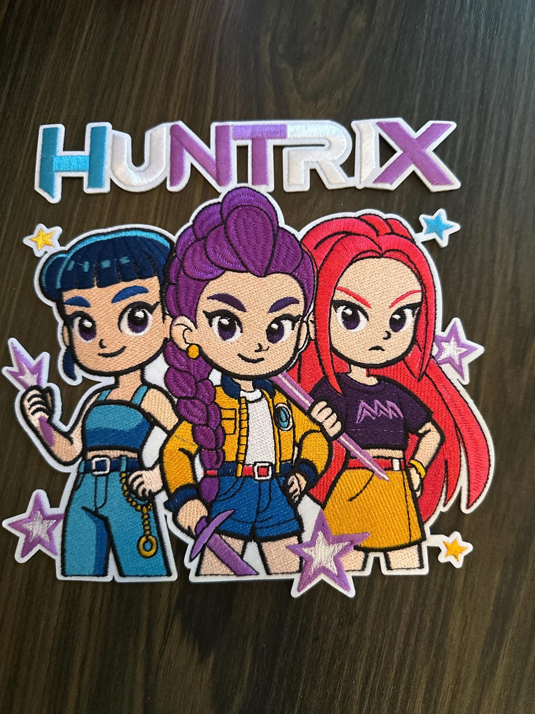 Huntrix Patch Huntrix Iron on Embroidered Patch - Etsy UK