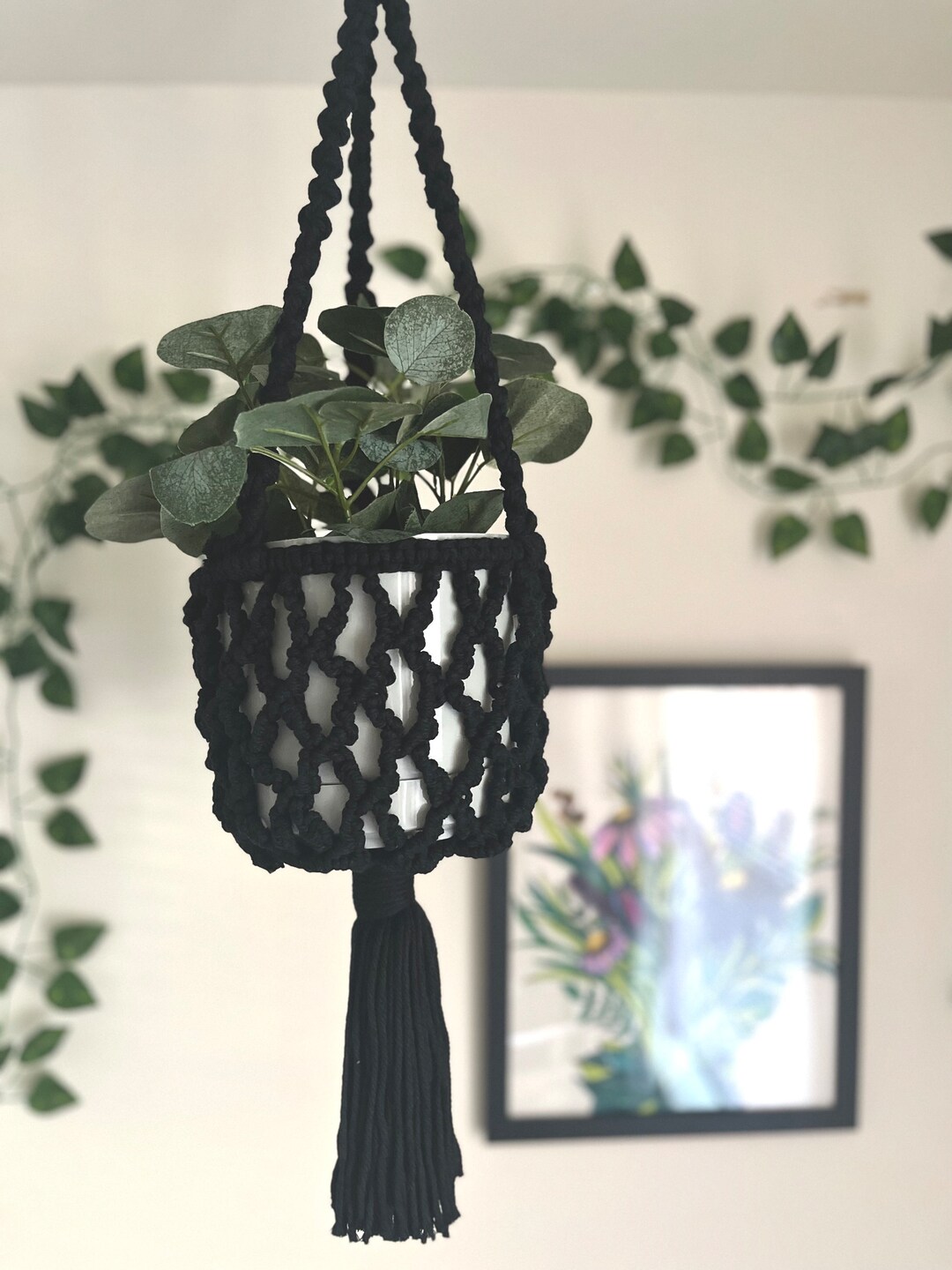 Hanging Basket Plant Hanger, Plant Accesory, Hanging Plants Etsy