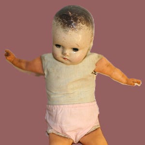 Vintage Horsman Baby Doll: 18&quot; Mechanical Sleep Eyes, Estate Find