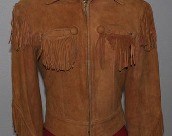 Vintage 60s Ladies Pioneer Wear Albuquerque Western Cowgirl Jacket - XS